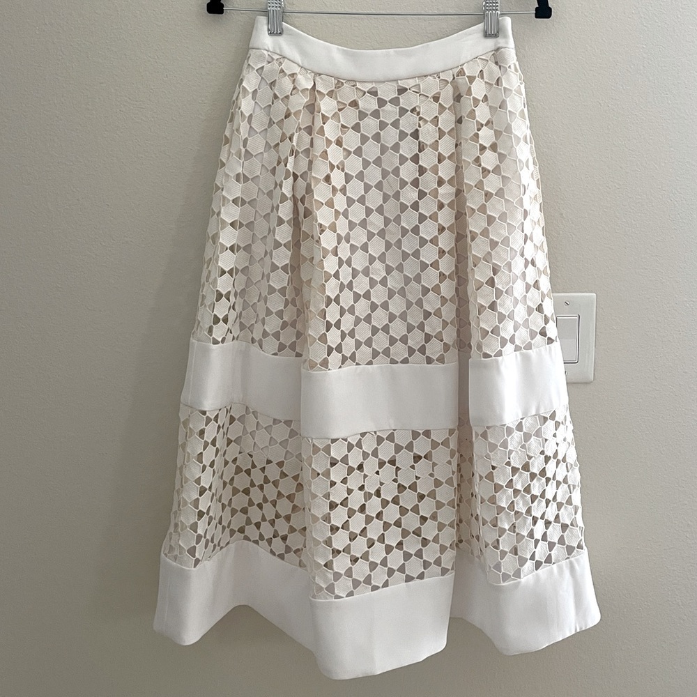 Nicholas White A-Line Skirt
